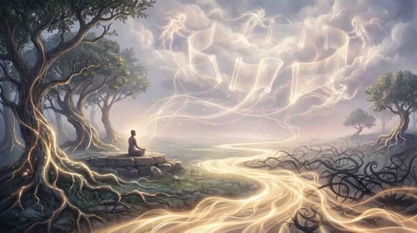 How can the Akashic Records help with healing past life karma or ancestral patterns?